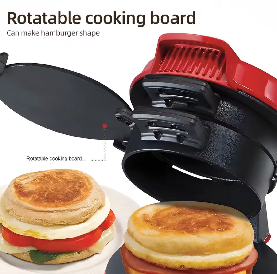 🥪 Sandwich Maker 3 en 1 – Desayunos listos en 5 minutos