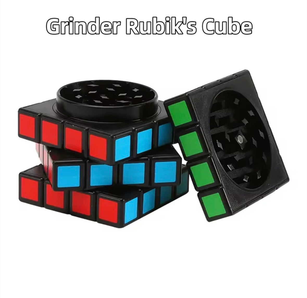 Grinder Cubo Rubik 4x4 – Triturado Discreto y Estilo Retro