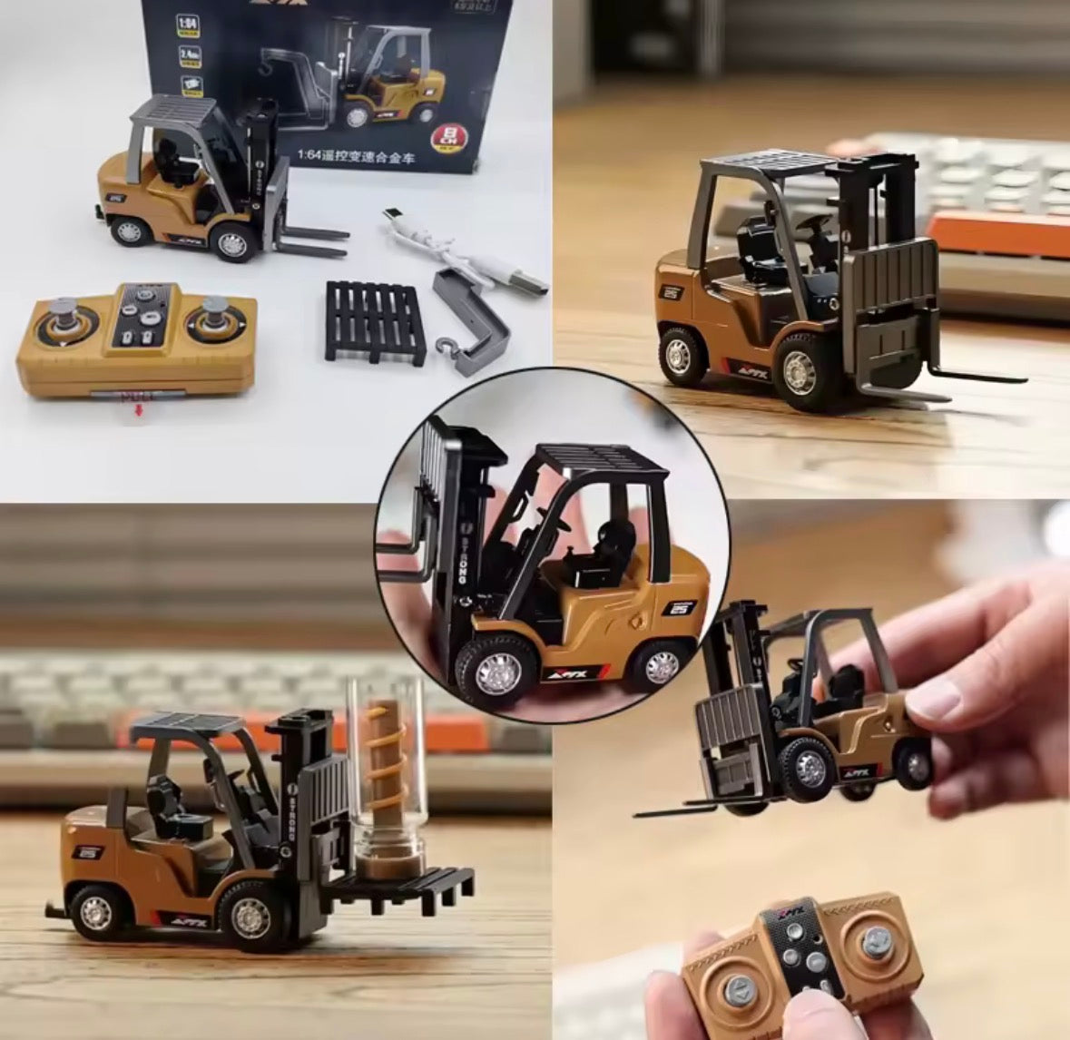 Carretilla elevadora de aleación con control remoto