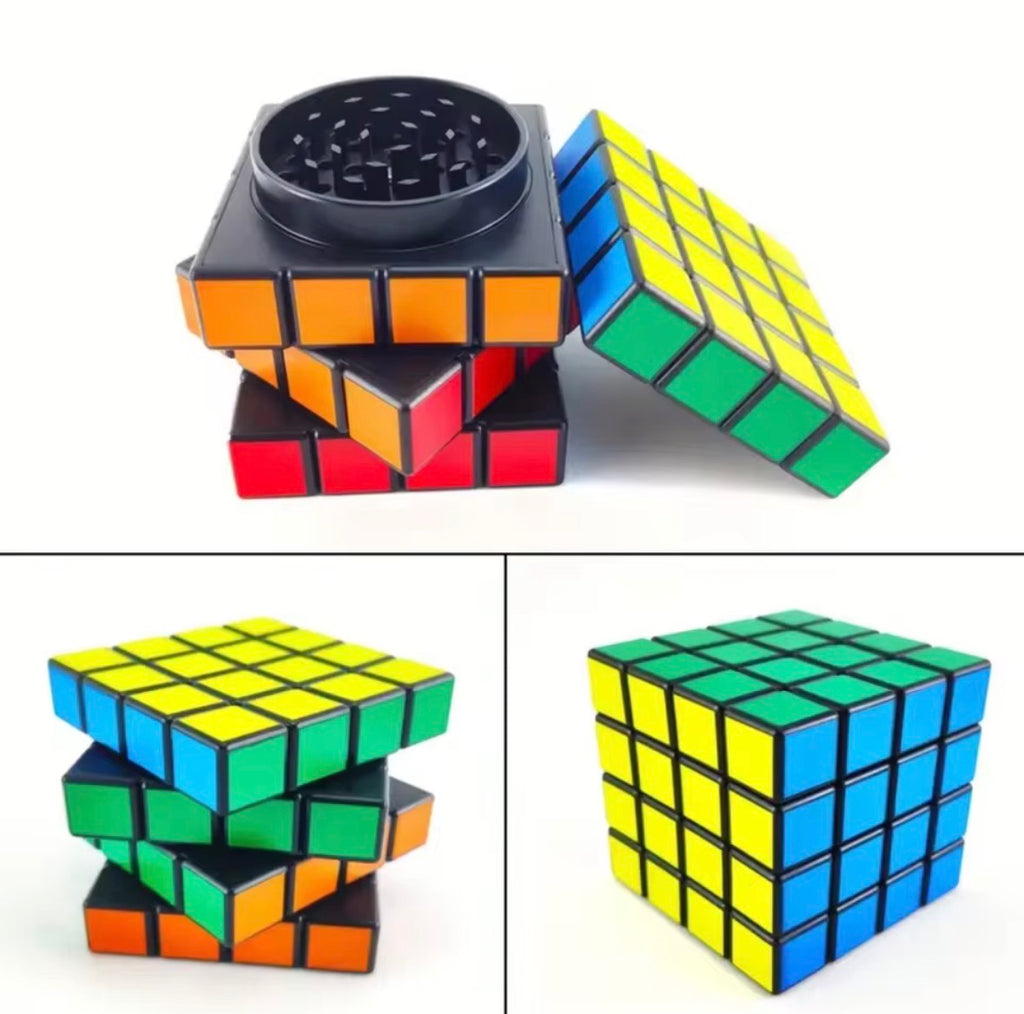 Grinder Cubo Rubik 4x4 – Triturado Discreto y Estilo Retro