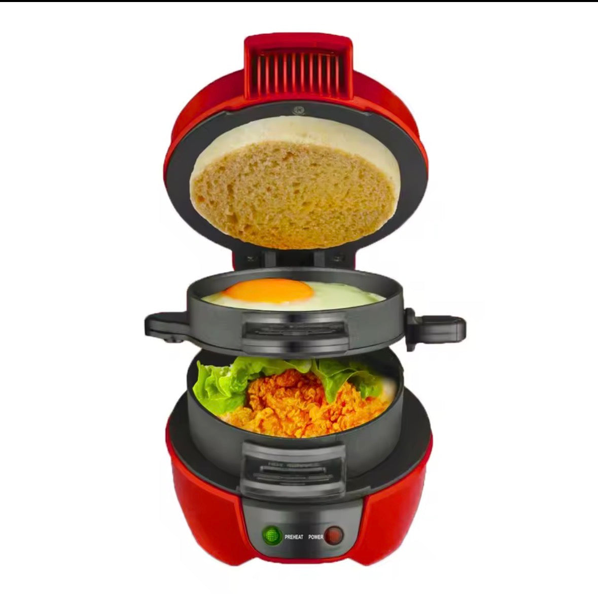 🥪 Sandwich Maker 3 en 1 – Desayunos listos en 5 minutos